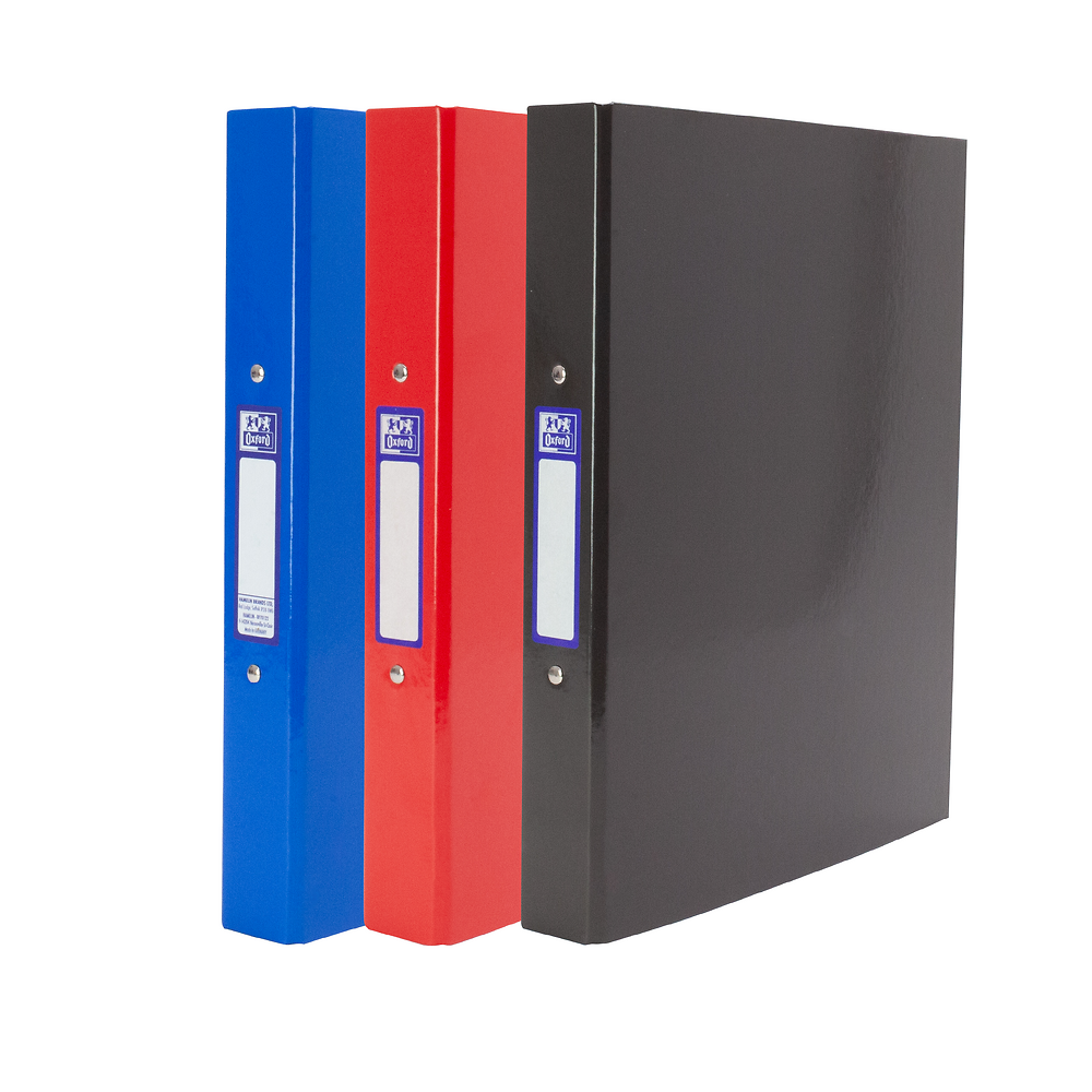 Oxford Ring Binders, A4, 3 Pack, Blue, Red & Black