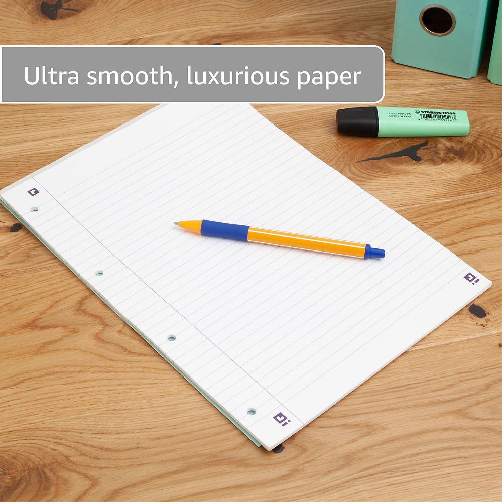 Oxford Campus Pastel Lavender A4 Headbound Refill Pad Ruled with Margin 140 Pages