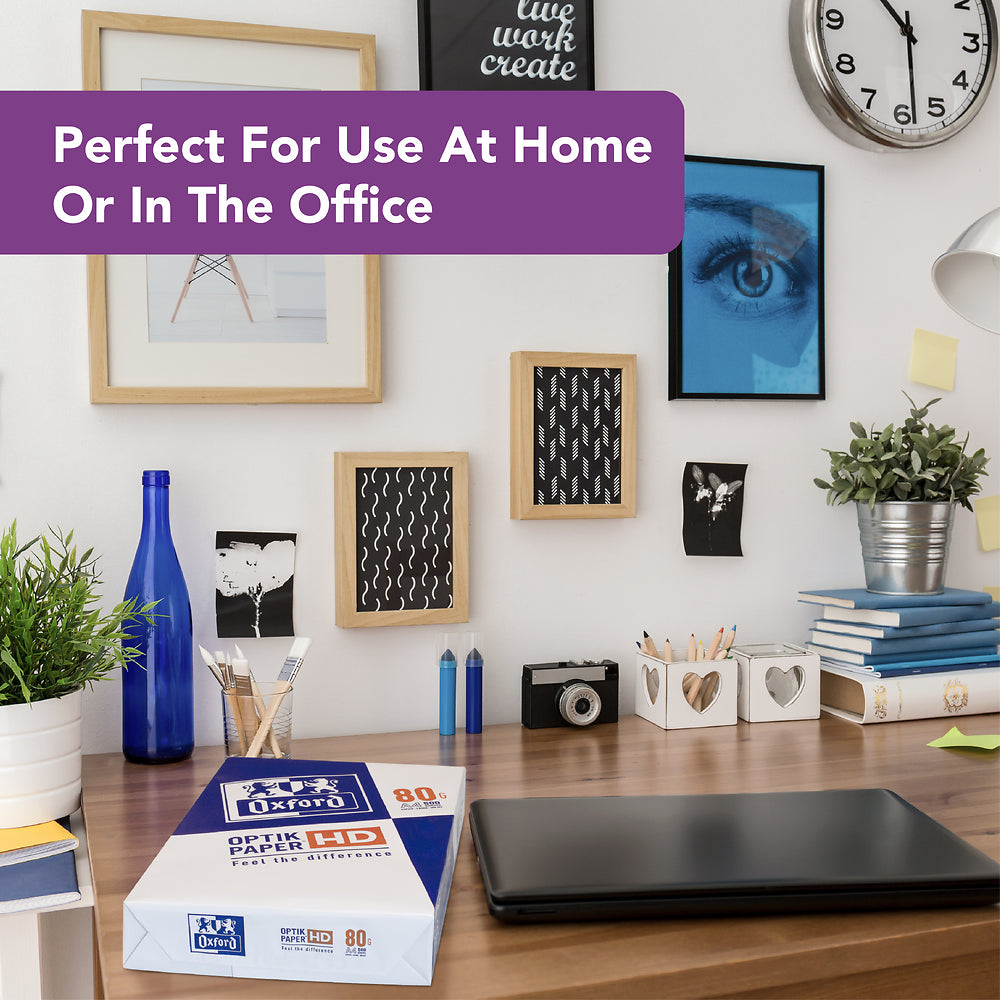 Oxford A4 Ream Paper Plain 500 Sheet White