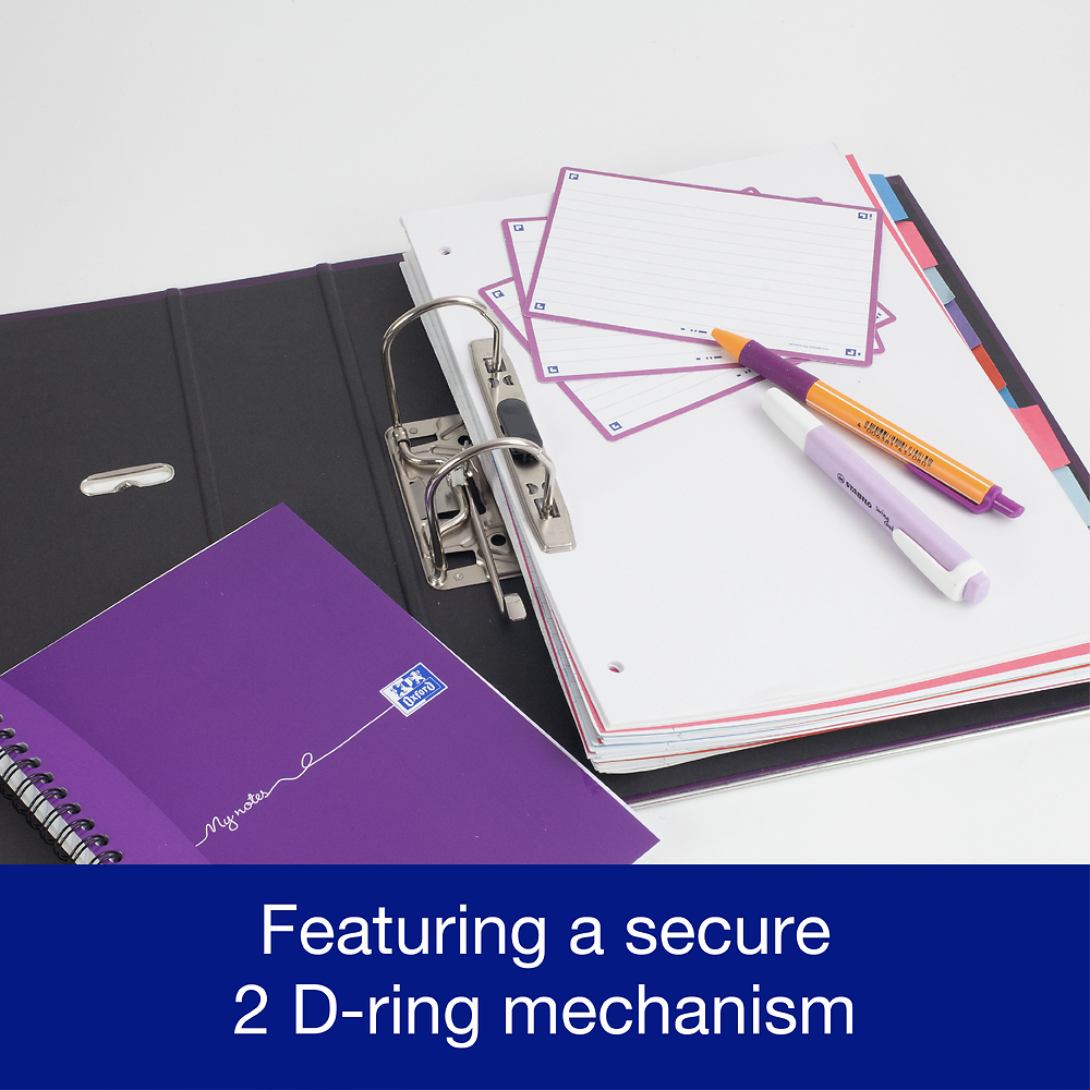 Oxford A4 Purple Lever Arch File