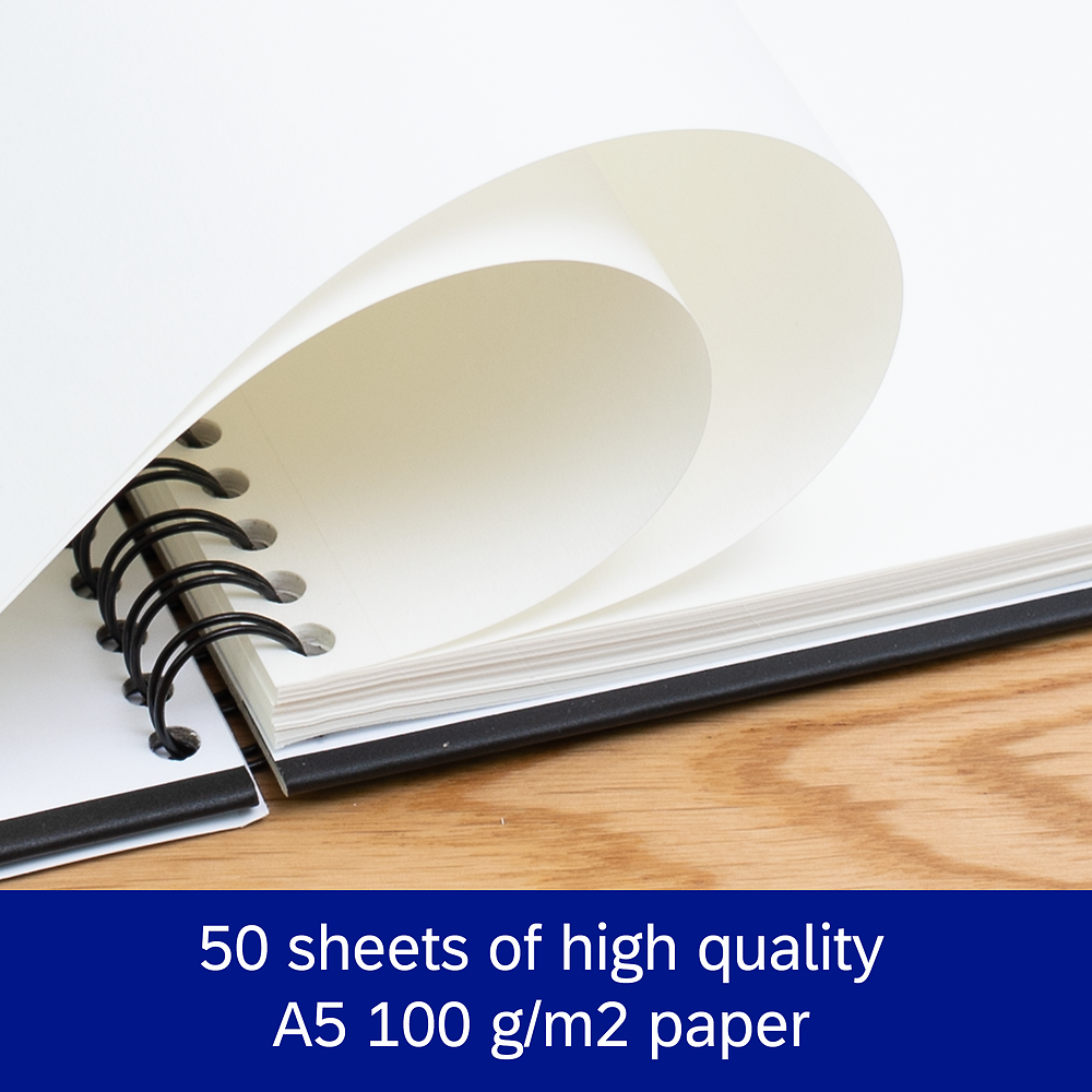Oxford Spiral Bound A5 Hardcover Sketchbook