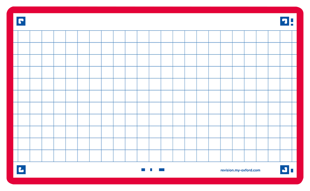 Oxford Red Flash Cards, Squared, 7.5x12.5, Pack of 80