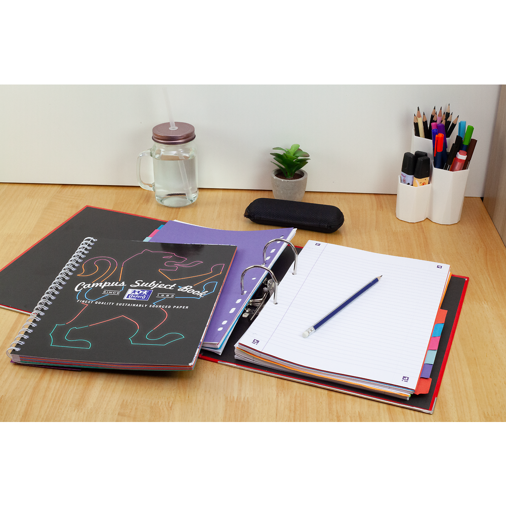 Oxford Campus A4+ Black Subject Book