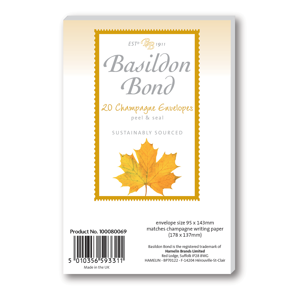 Basildon Bond Duke (95x143mm) Envelopes 20 Pack, Champagne