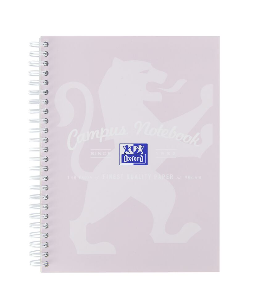 Oxford Campus Pastel A5 Wirebound Notebook - Assorted Colours, Pack of 3