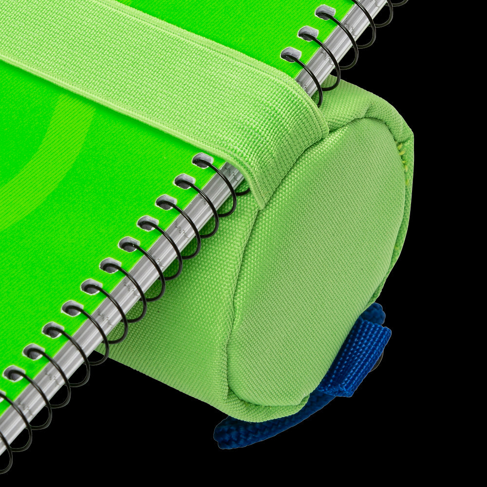 Oxford large round pencil case, bright green