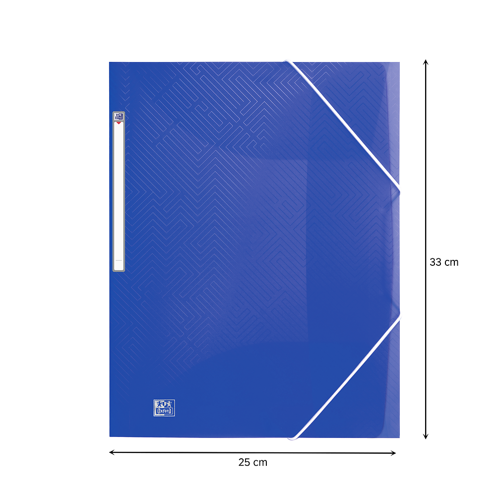 Oxford Urban Elasticated 3-flap folder, A4+, Assorted Translucent, 10 folders