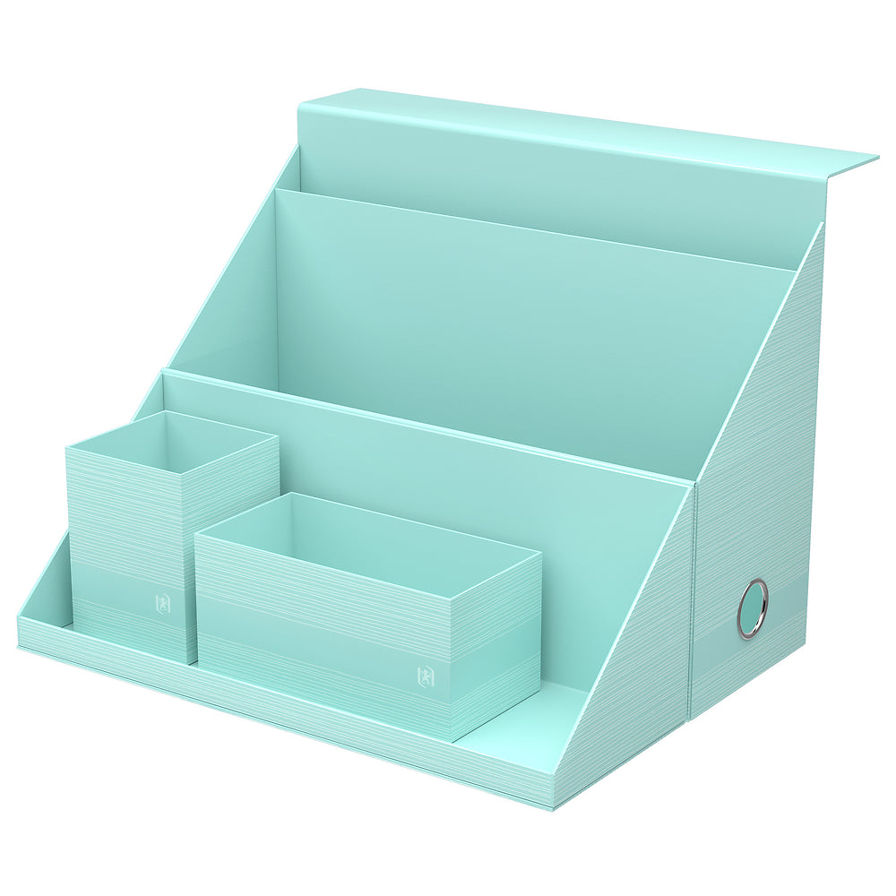 Oxford Harmonia All-in-Box Spine 120 Laminated Card Pastel Green