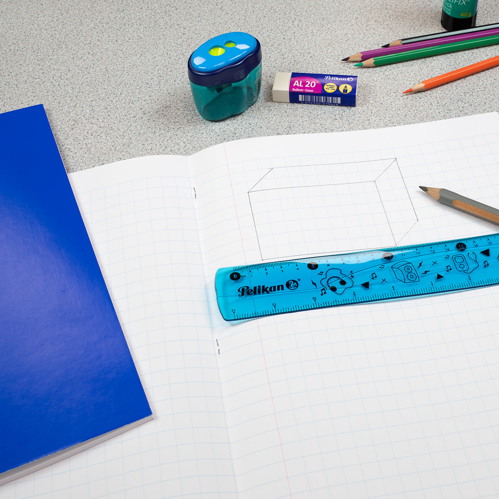 Pelikan Flexible Ruler, Blue