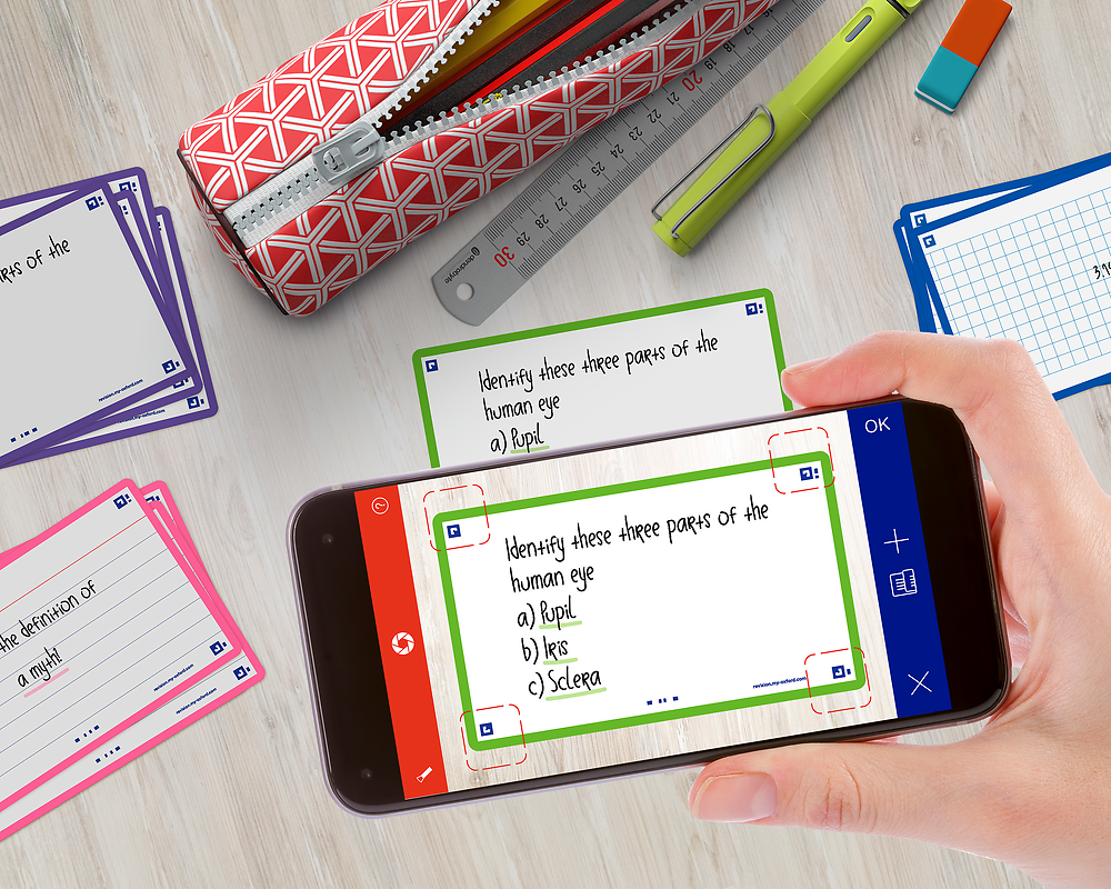 Oxford Green Flash Cards, Blank, 7.5x12.5, Pack of 80