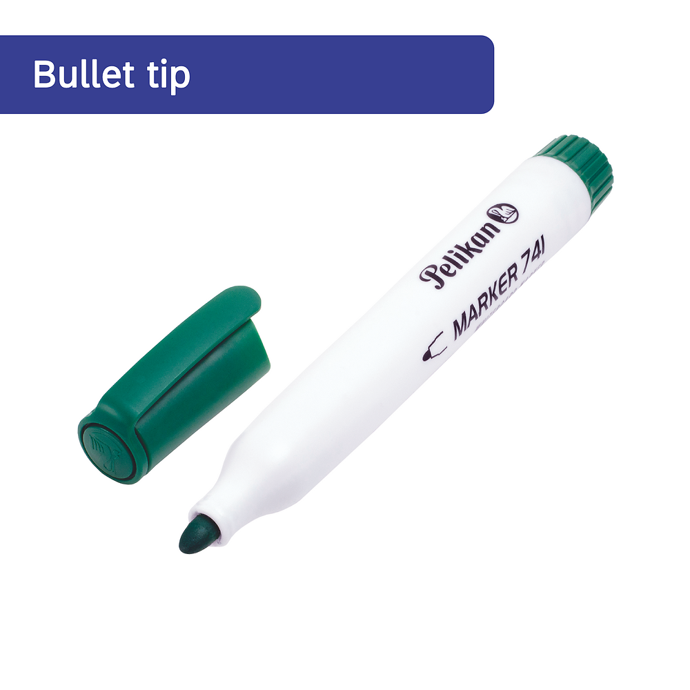 Pelikan Whiteboard Markers, Green, Pack of 10