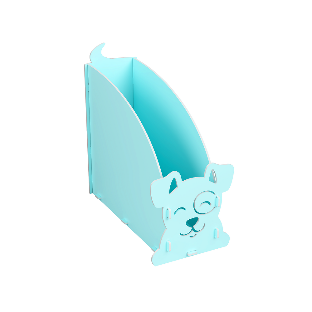 Oxford Leo&Co Magazine File Foam PP, Blue Dog