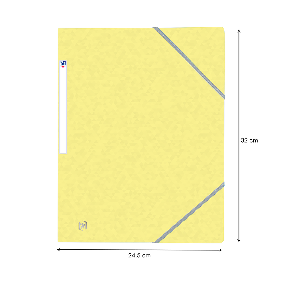 Oxford Top File+ elasticated 3-flap folder, A4, Assorted Pastel, 10 folders