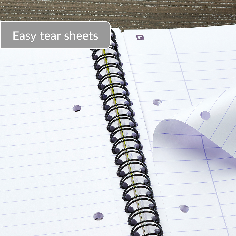 Oxford Campus Pastel Pink A5+ Card Cover Wirebound Notebook Ruled with Margin 140 Pages