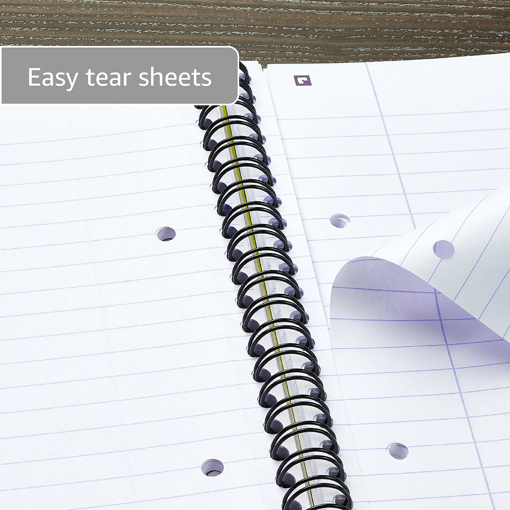 Oxford Campus Pastel Lavender A5+ Card Cover Wirebound Notebook Ruled with Margin 140 Pages