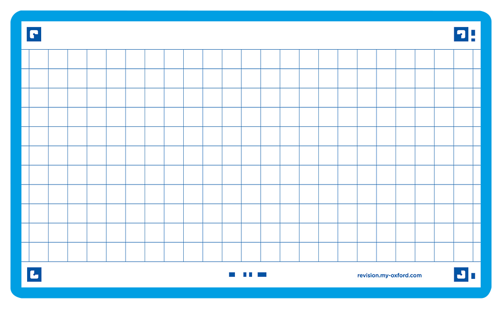 Oxford Aqua Flash Cards, Squared, 7.5x12.5, Pack of 80
