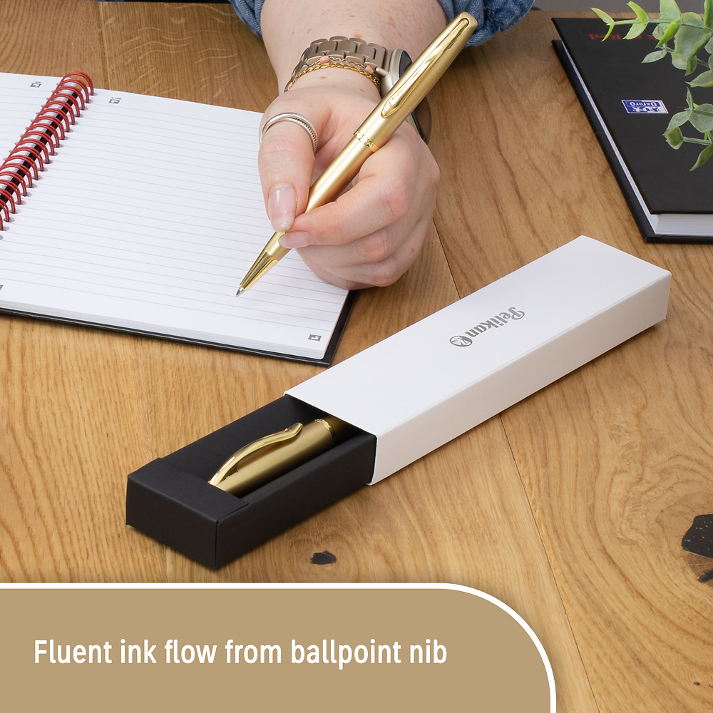 Pelikan Jazz Noble Elegance Ballpoint Pen Gift Set, Gold