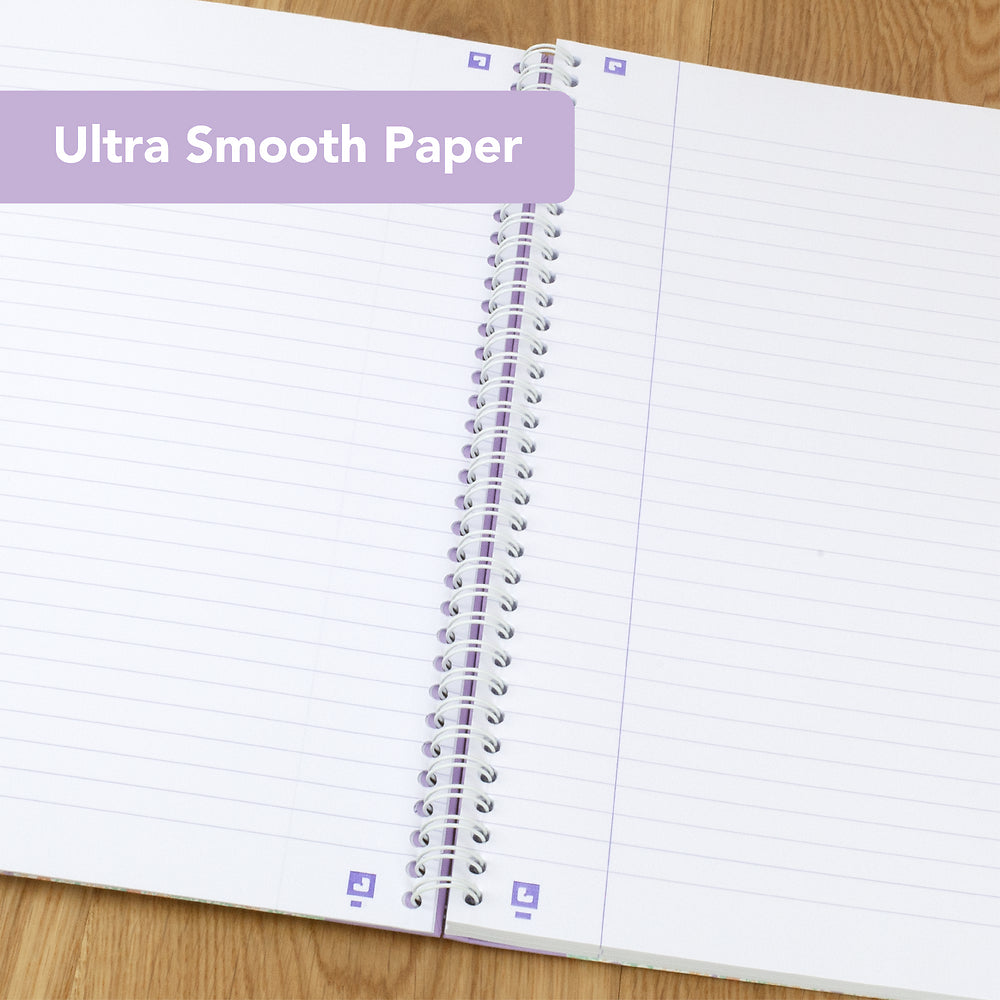 Oxford Liberty A4 Hard Cover Wirebound Notebook Twin Pack, Ruled with Margin, 140 Pages