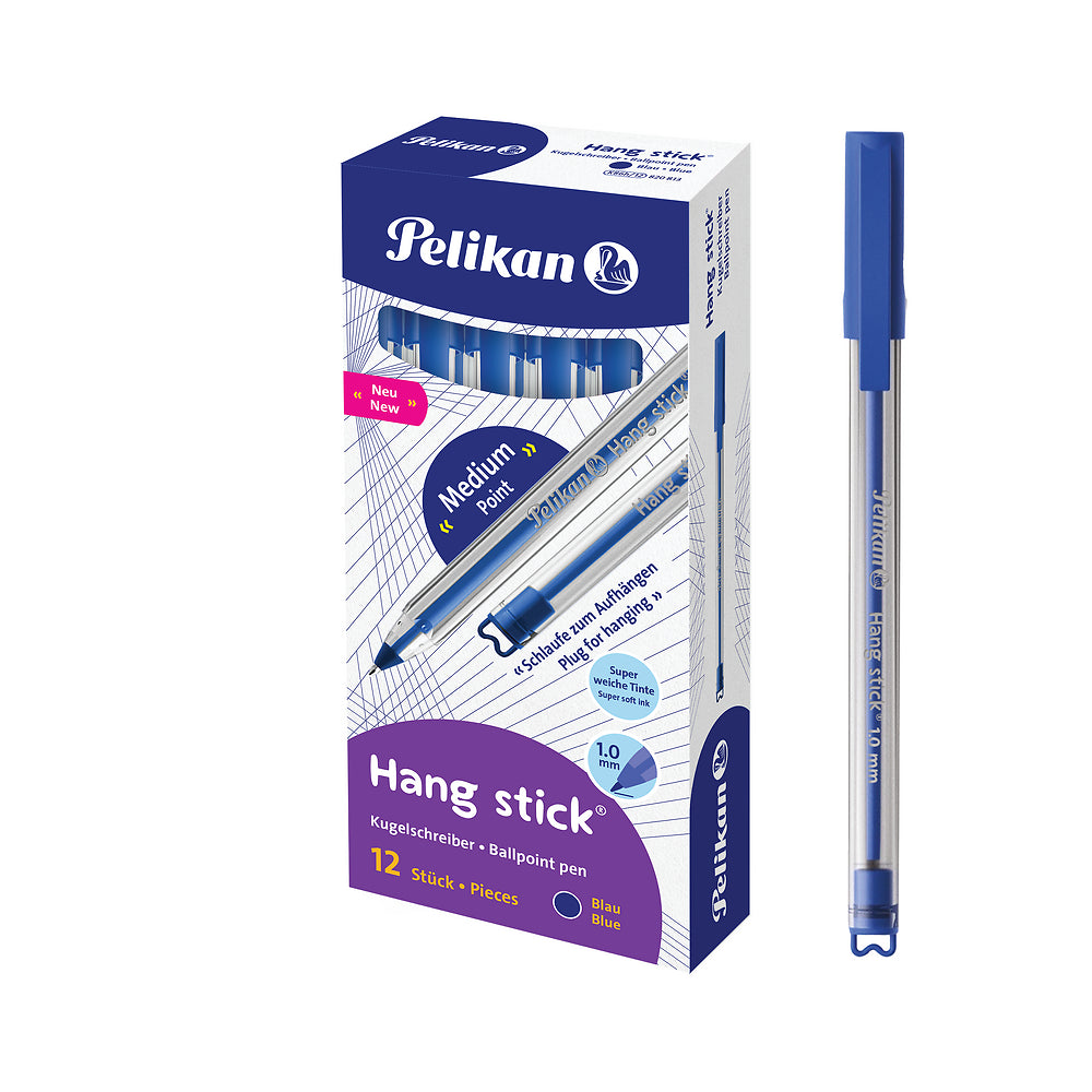 Pelikan Blue Ballpoint Pens, Pack of 12