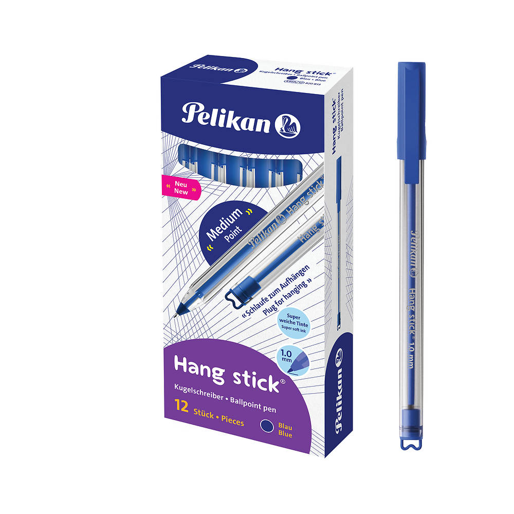 Pelikan Blue Ballpoint Pens, Pack of 12