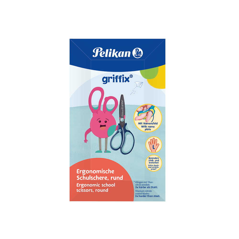 Pelikan Griffix Blue Scissors, Left-Handed