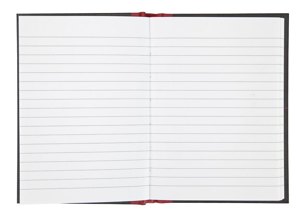 Oxford Black n' Red A6 Hardback Casebound Notebook Ruled 192 Pages