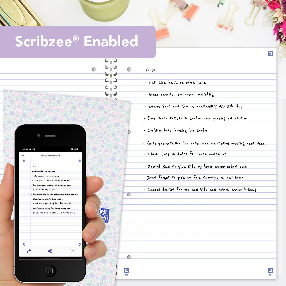 Oxford Liberty A4 Hard Cover Wirebound Notebook Twin Pack, Ruled with Margin, 140 Pages