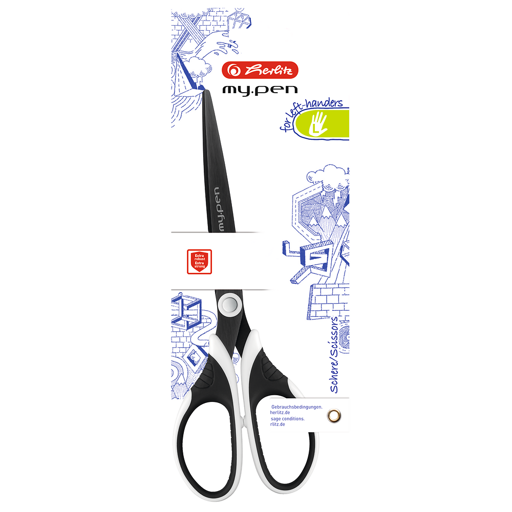 Herlitz Scissors, Left-Handed