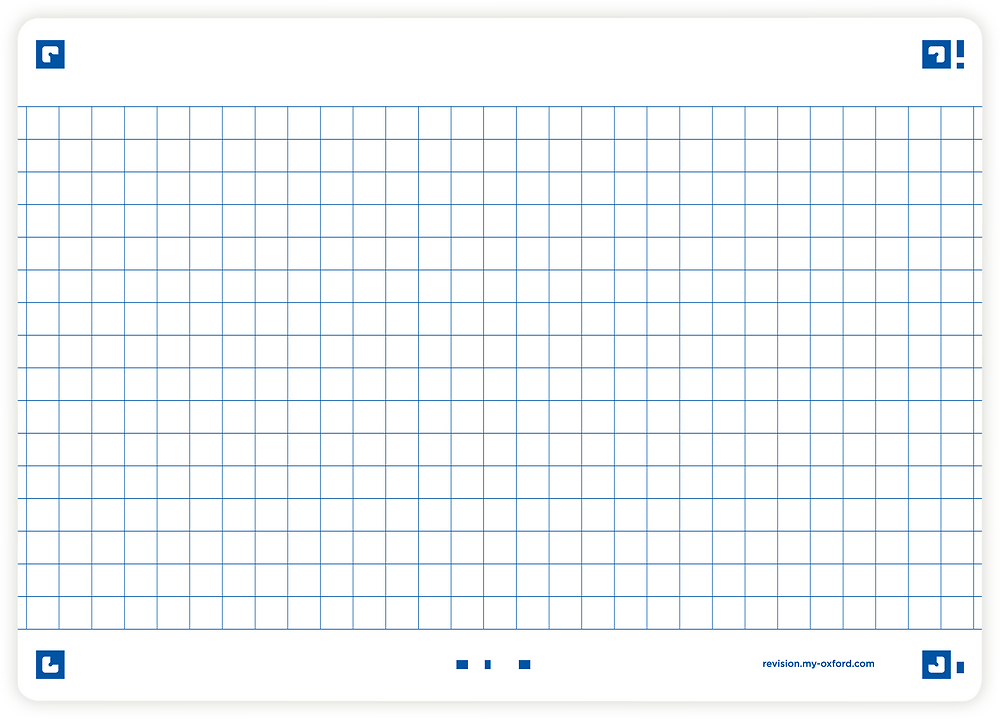 Oxford White Flash Cards, Squared, A6, Pack of 80