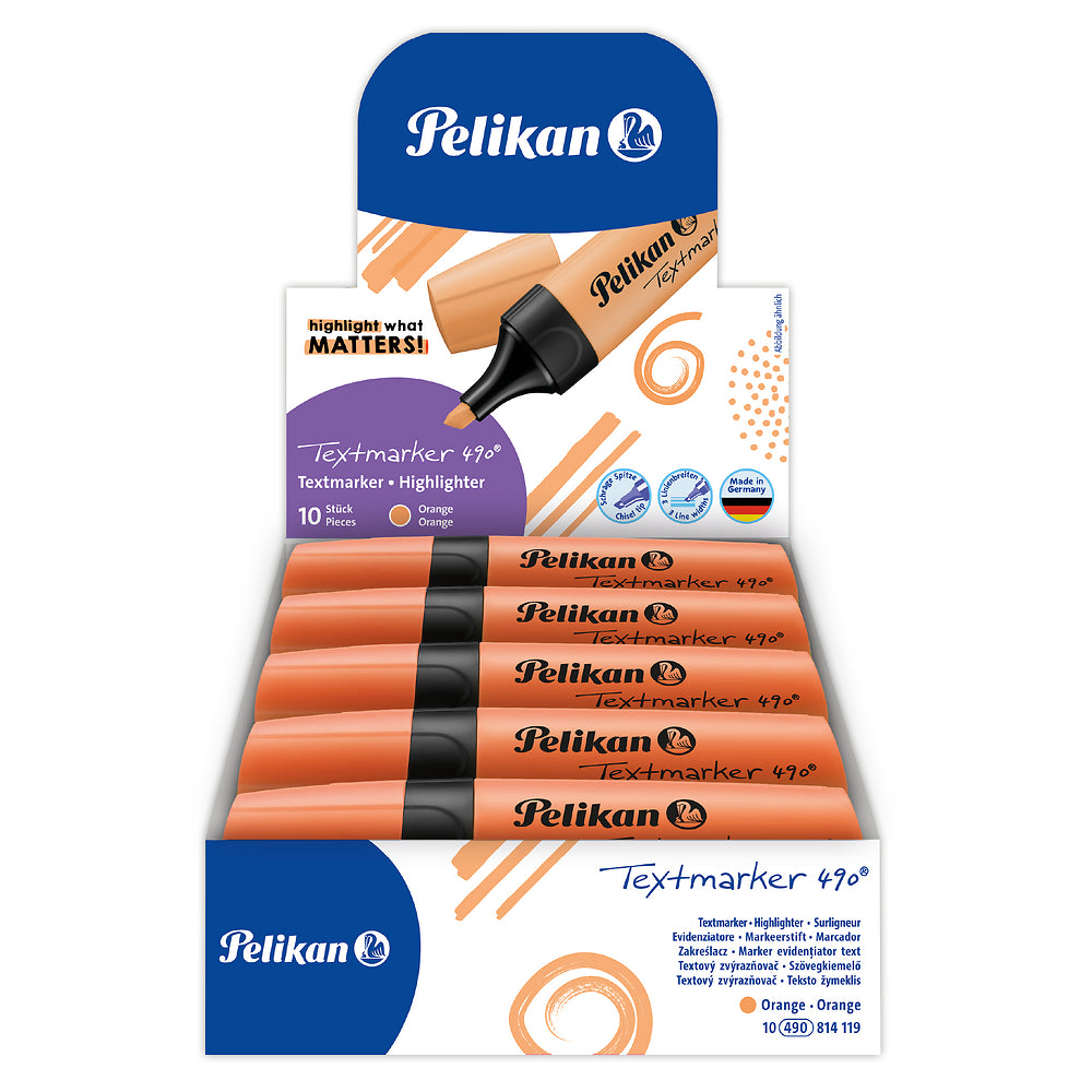 Pelikan Orange Highlighters, Pack of 10