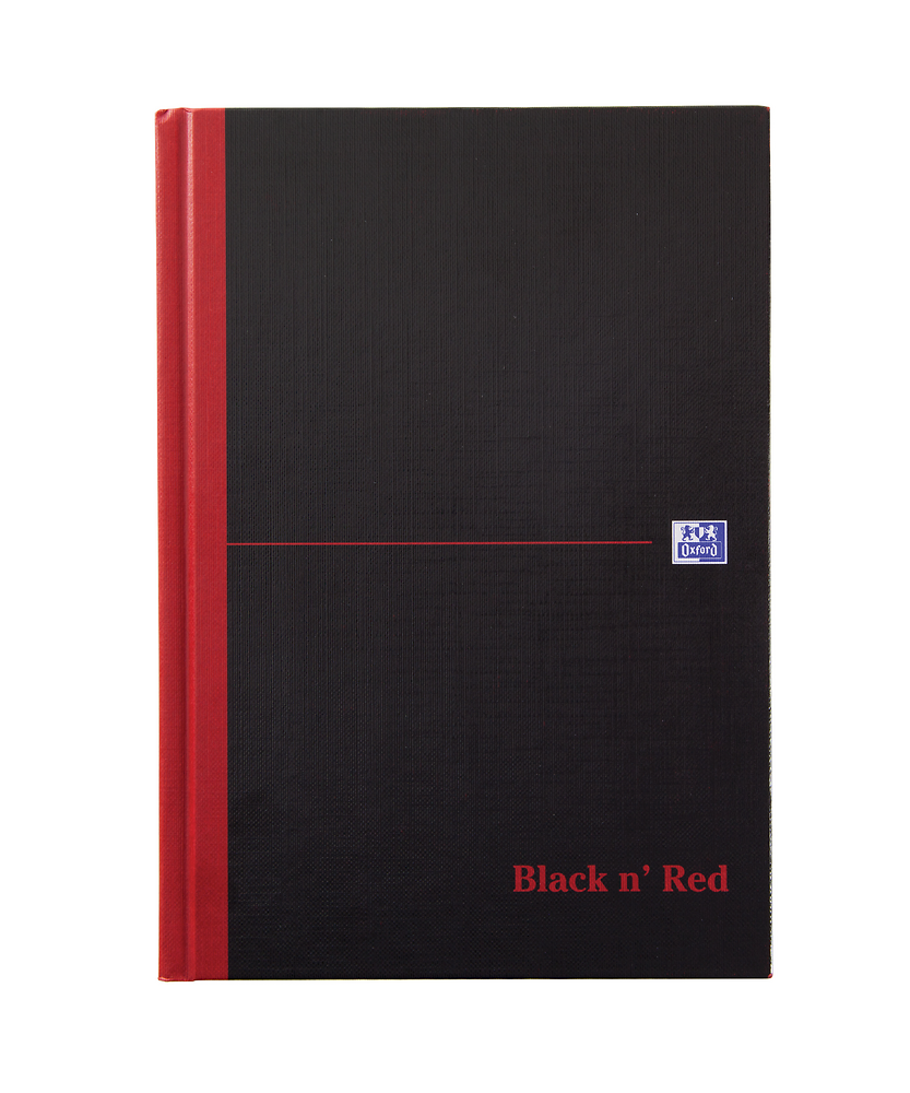 Oxford Black n' Red A5 Single Cash Book