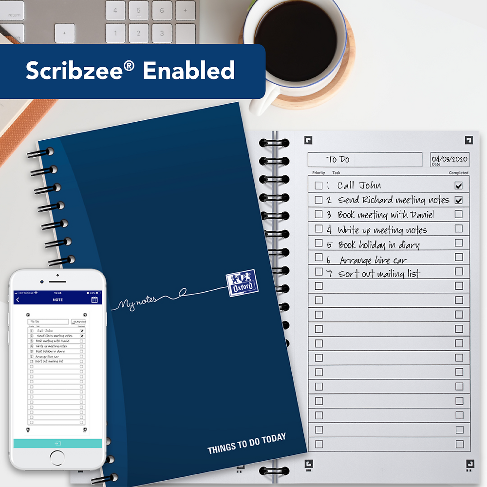 Oxford My Notes, To Do List Notebook, Wirebound, 230 Page, 1 Notepad