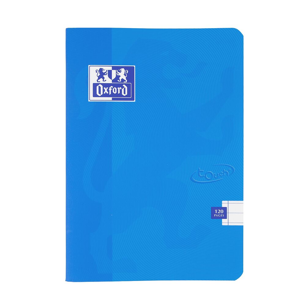 Oxford Touch A5 120 Page Softcover Stapled Notebook, Aqua