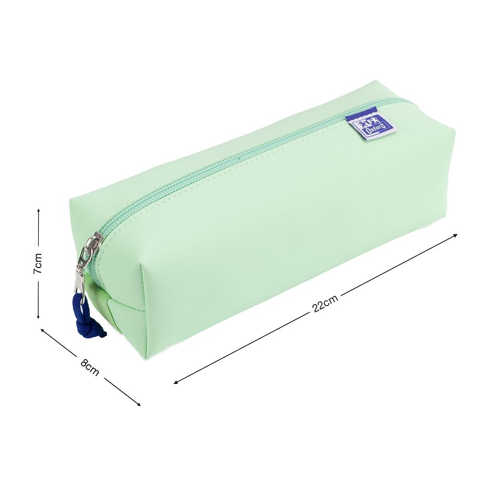 Oxford Large Square Pencil case, Mint Green