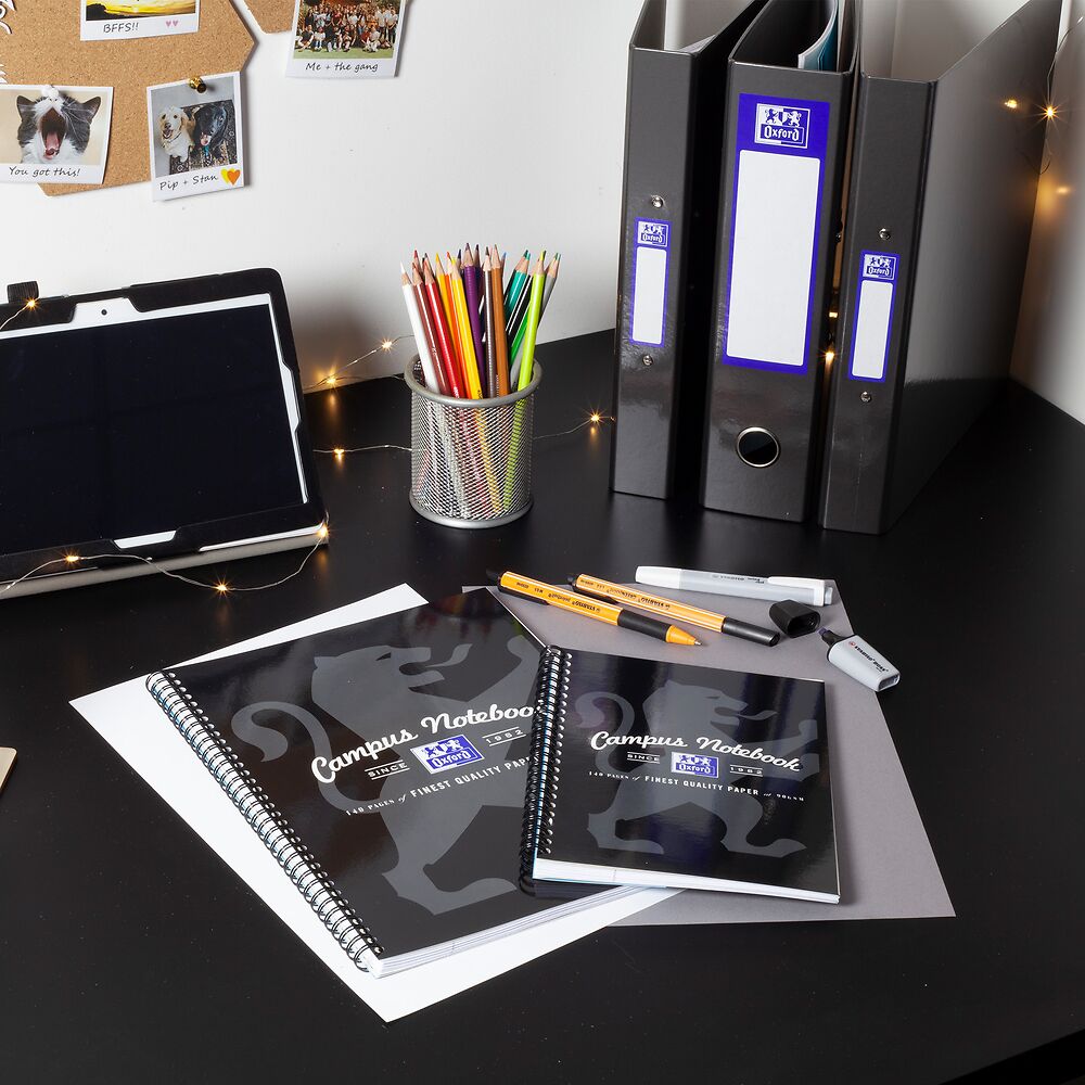 Oxford A4 Black Lever Arch File