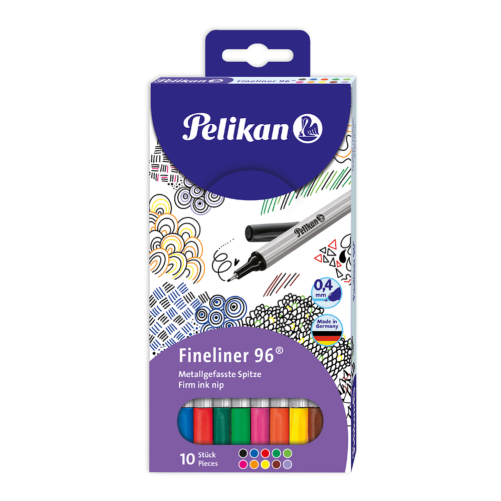 Pelikan Assorted Fineliners 10 Pack