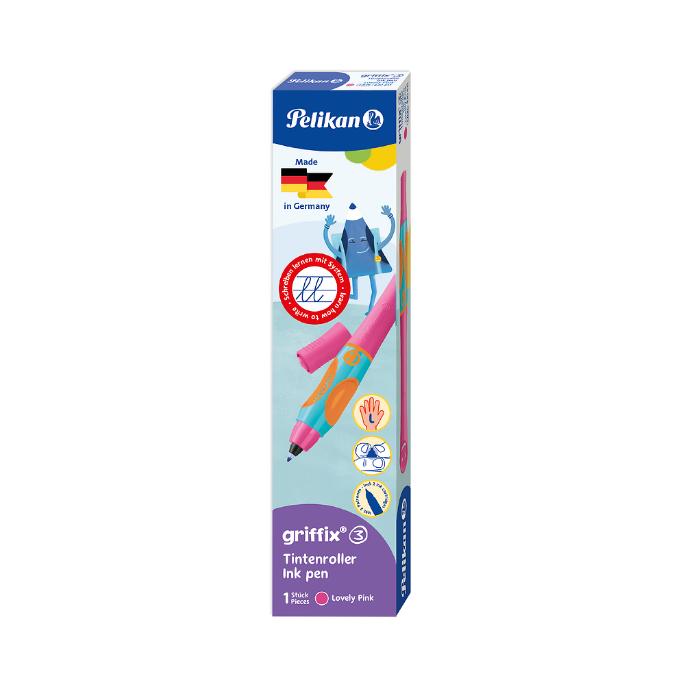 Pelikan Griffix Ink Pen, Left-Handed, Pink