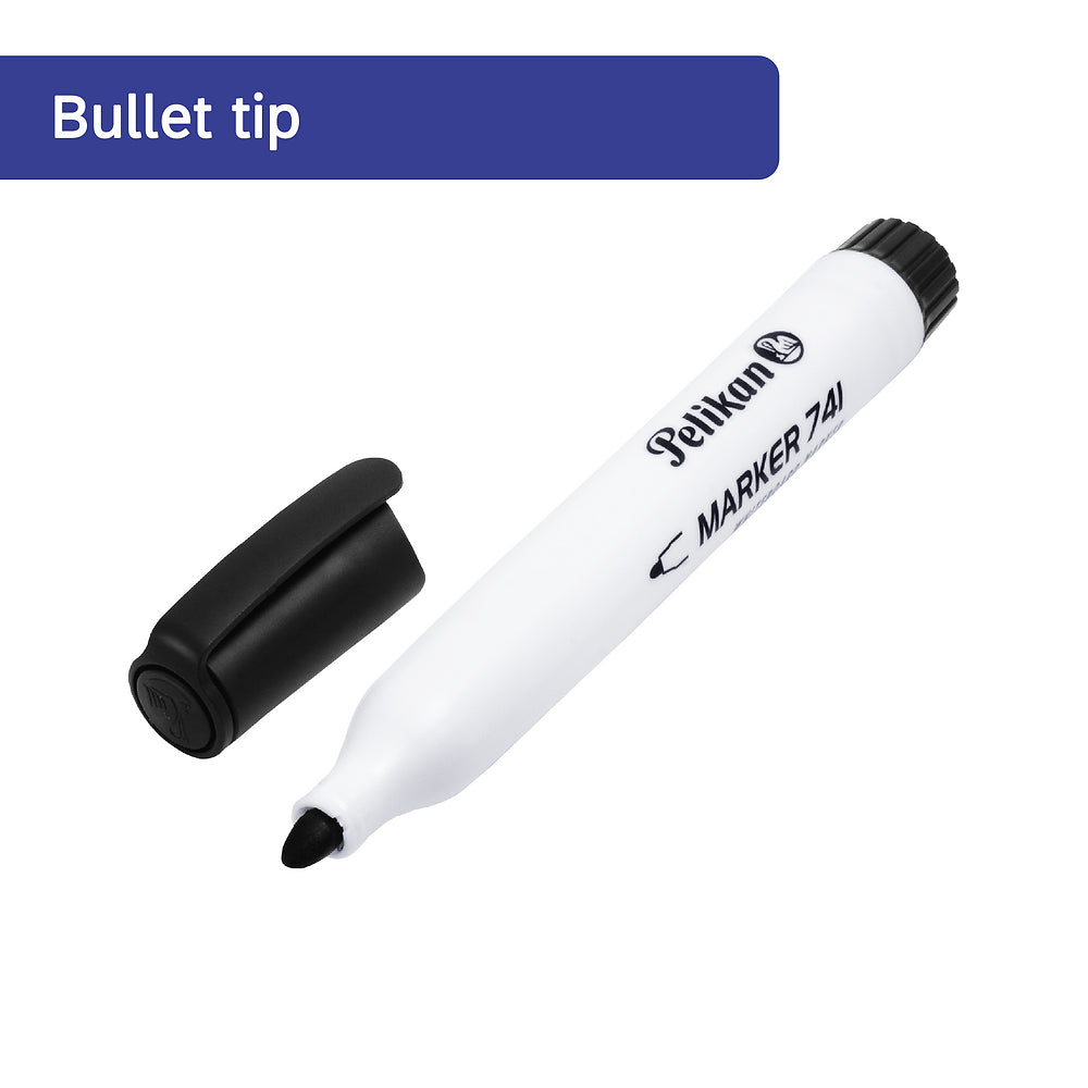 Pelikan Whiteboard Markers, Black, Pack of 10