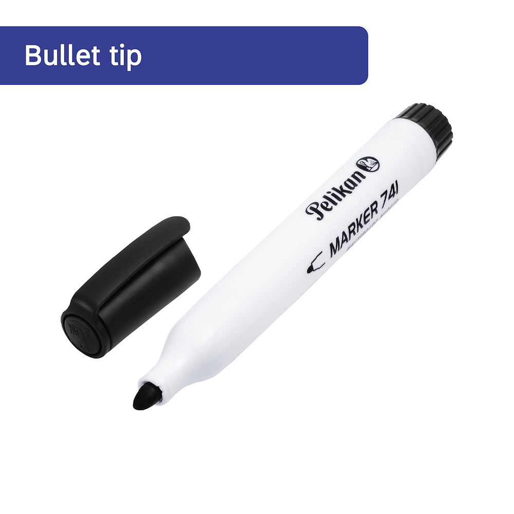 Pelikan Whiteboard Markers, Black, Pack of 10