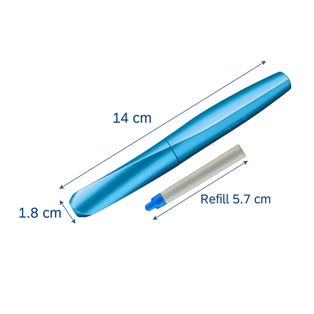 Pelikan Twist Frosted Blue Rollerball Pen