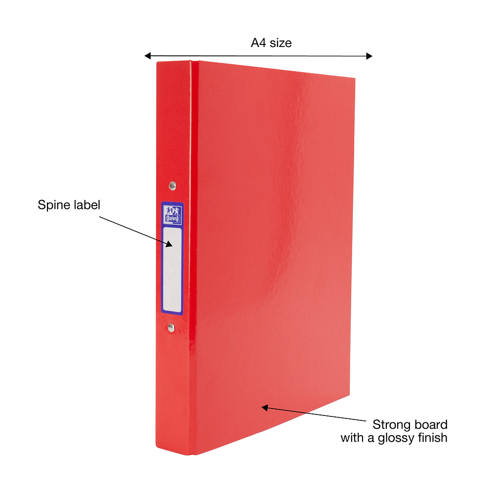 Oxford A4 Red Ring Binder