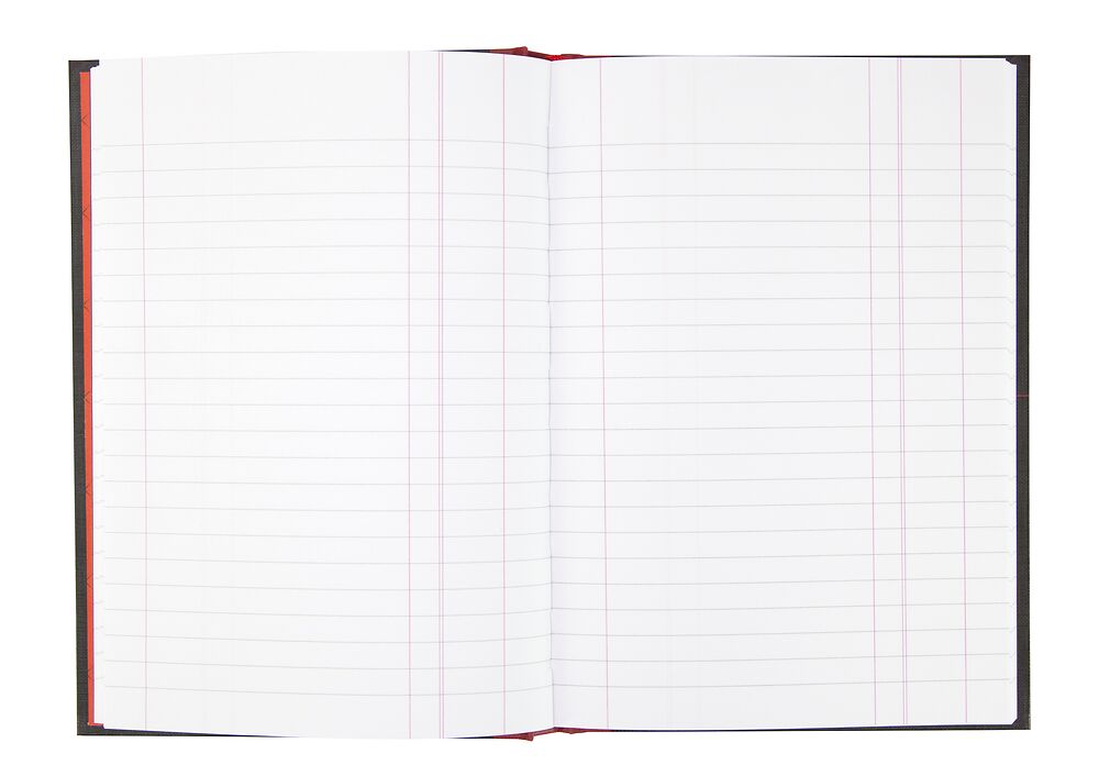 Oxford Black n' Red A5 Single Cash Book
