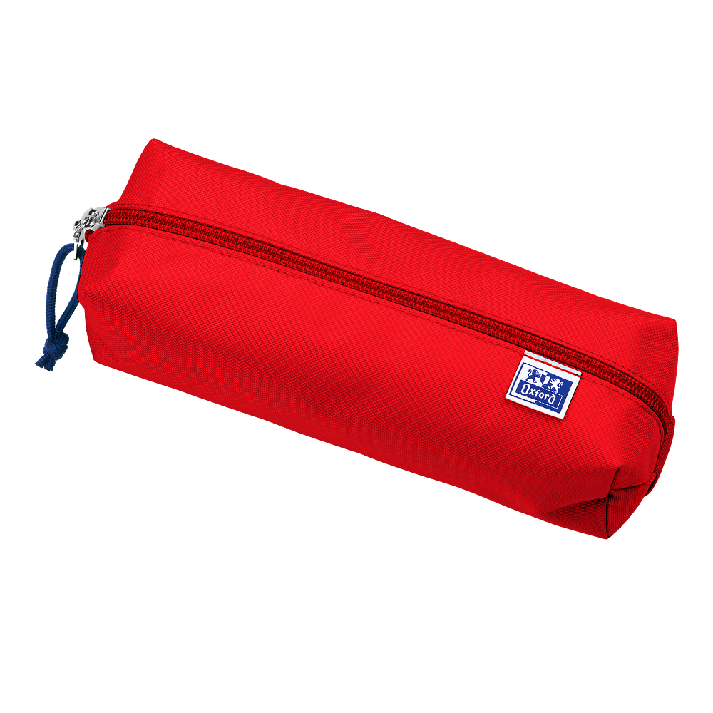 Oxford Red Large Rectangular Pencil Case