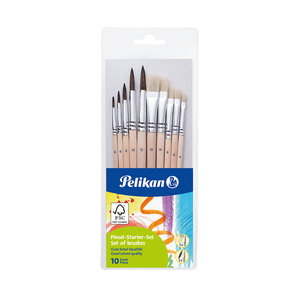 Pelikan Paint Brush Set, Pack of 10