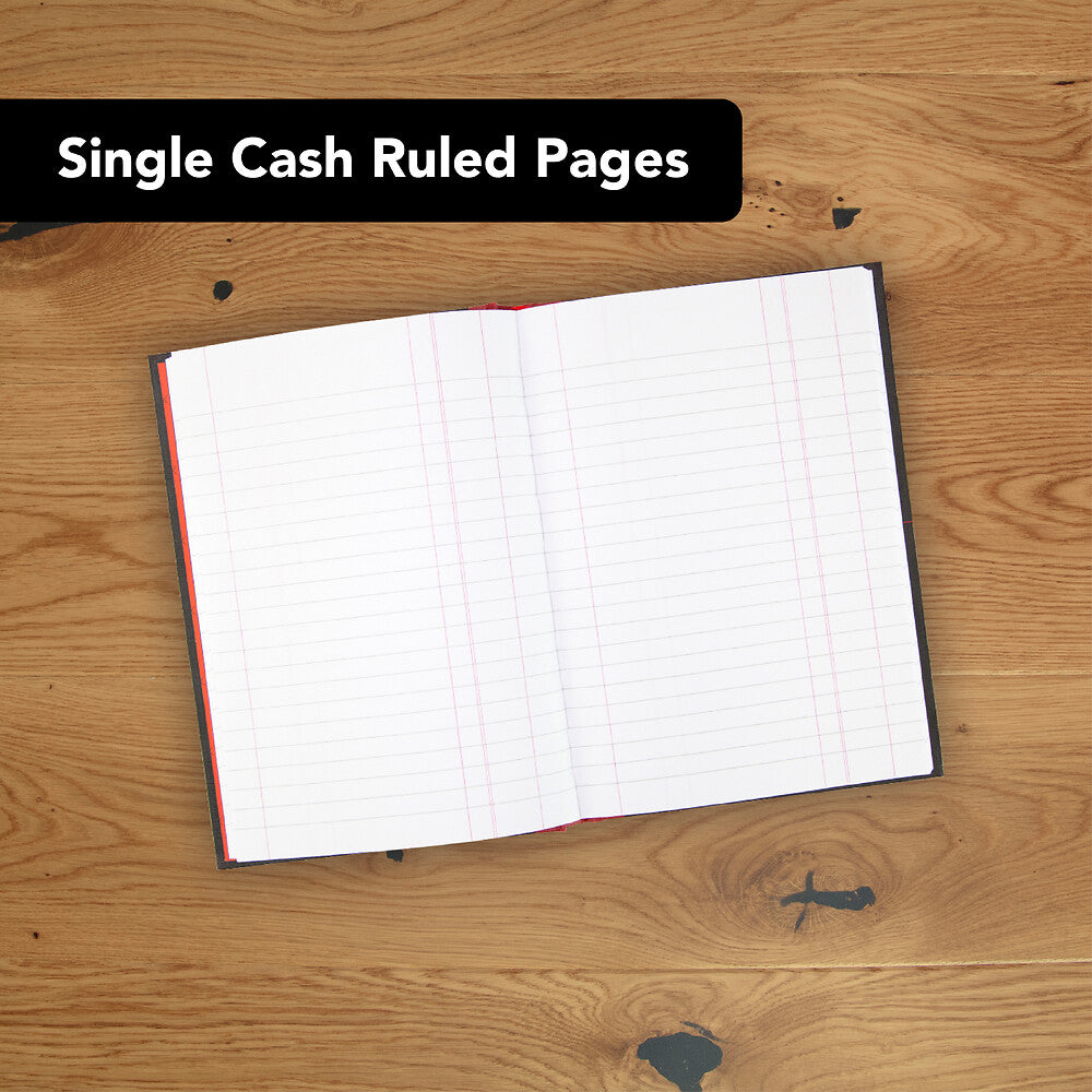 Oxford Black n' Red A5 Single Cash Book