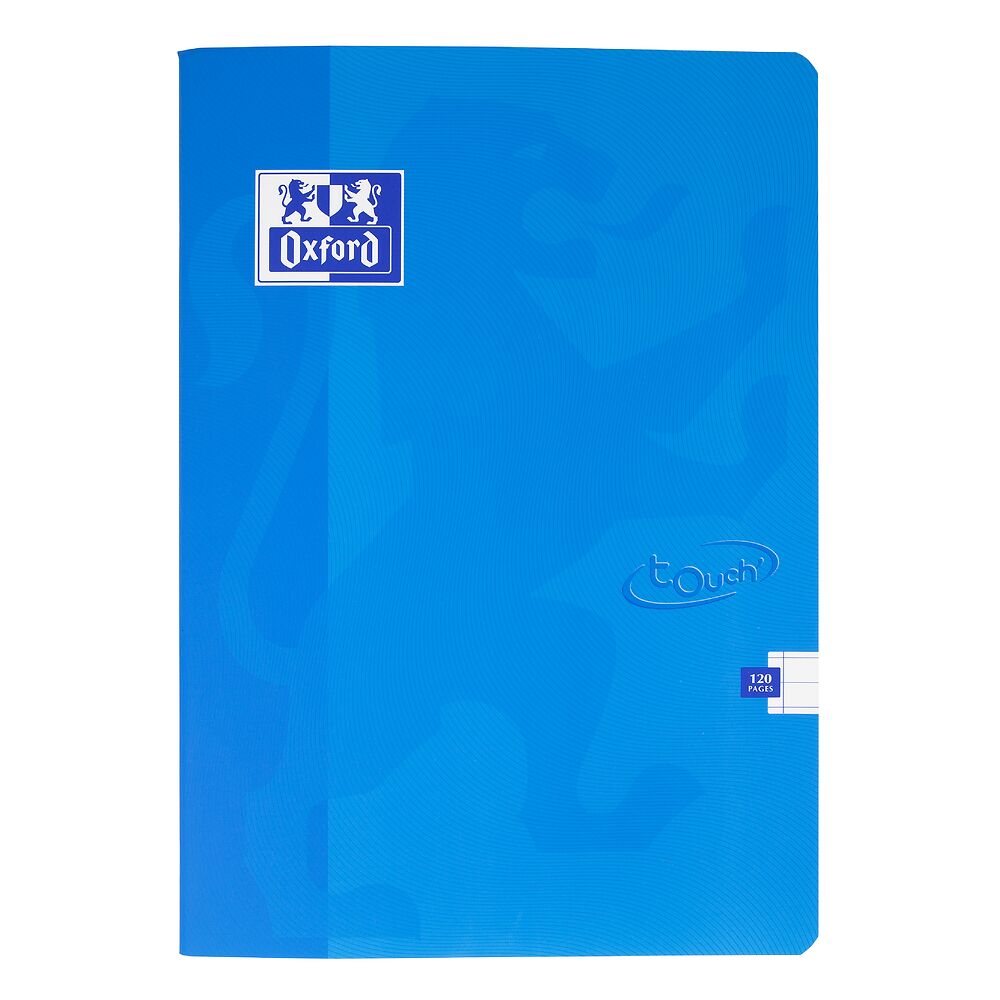 Oxford Touch Aqua A4 Softcover Stapled Notebook, Ruled with 120 Pages
