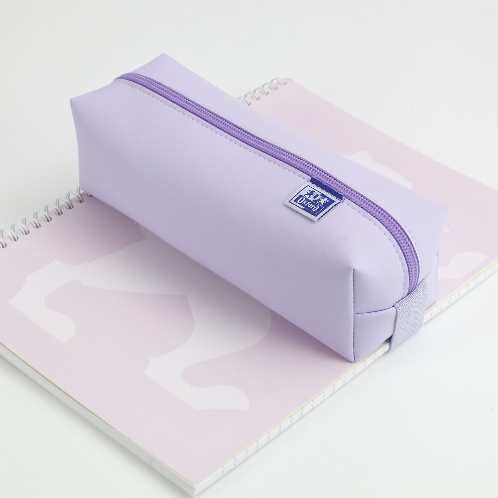 Oxford Large Square Pencil case, Lavender