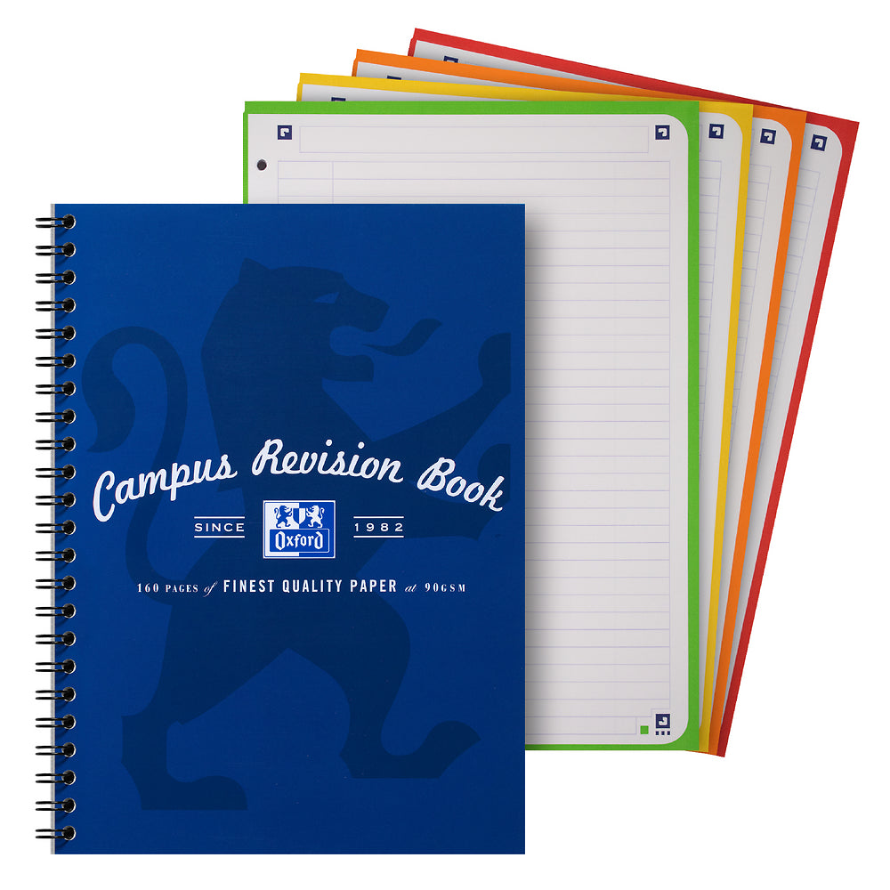 Oxford Campus A4 Revision book, Navy
