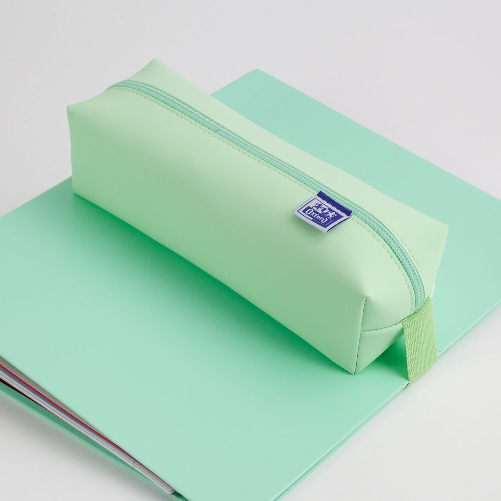 Oxford Large Square Pencil case, Mint Green