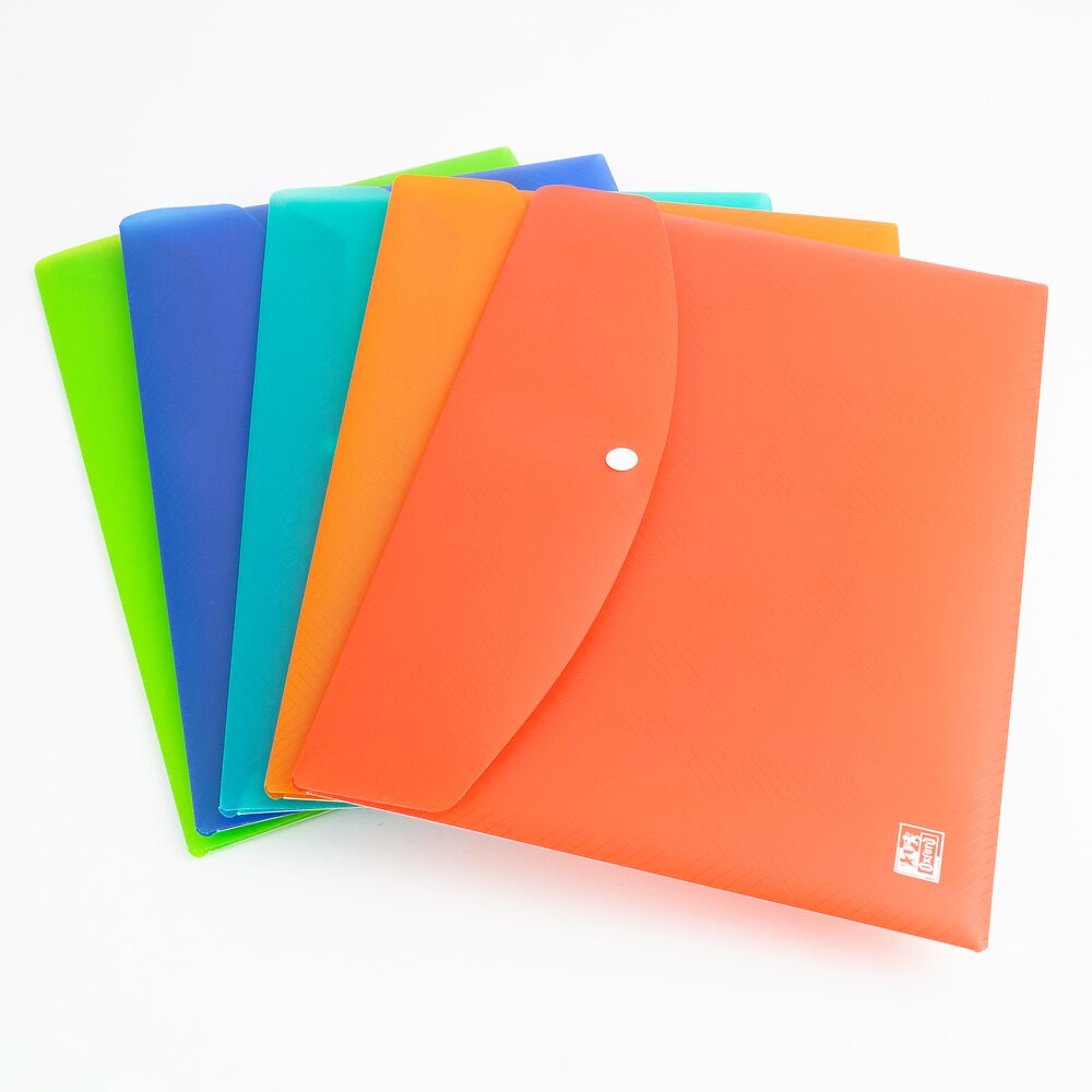 Oxford A4 Popper wallets, Pack 5